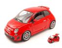 Motormax MTM79168R FIAT 500 ABARTH 2008 RED 1:18 Modellino