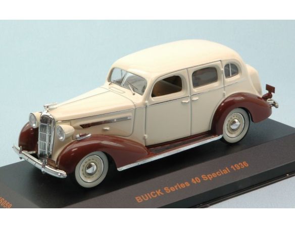 Ixo model MUS059 BUICK SERIES 40 SPECIAL 1936 BEIGE/BROWN 1:43 Modellino