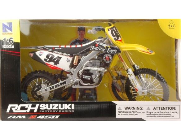 New Ray NY49523 SUZUKI RM-Z450 SUPERCROSS USA 2015 N.93 KEN ROCZEN 1:6 Modellino