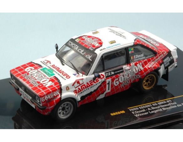 Ixo model RAC246 FORD ESCORT RS MKII N.1 WINNER LEGEND DE SPA 2014 DUVAL-BOURDEAUD 1:43 Modellino