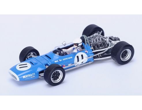 Spark Model S1589 MATRA MS10 J.SERVOZ-GAVIN 1968 N.11 RETIRED MONACO GP 1:43 Modellino