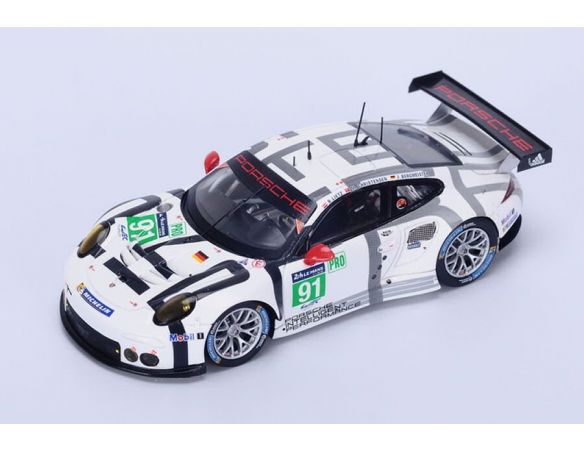 Spark Model S18200 PORSCHE 911 RSR N.91 30th LM 2015 R.LIETZ-M.CHRISTENSEN-BERGMEISTER 1:18 Modellino
