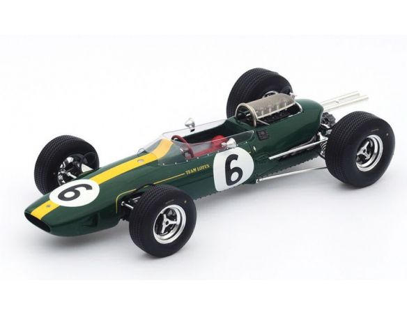 Spark Model S18232 LOTUS 25 J.CLARK 1965 N.6 WINNER FRENCH GP 1:18 Modellino