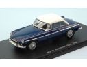 Spark Model S4138 MG B ROADSTER HARD TOP 1972 BLUE W/WHITE ROOF 1:43 Modellino