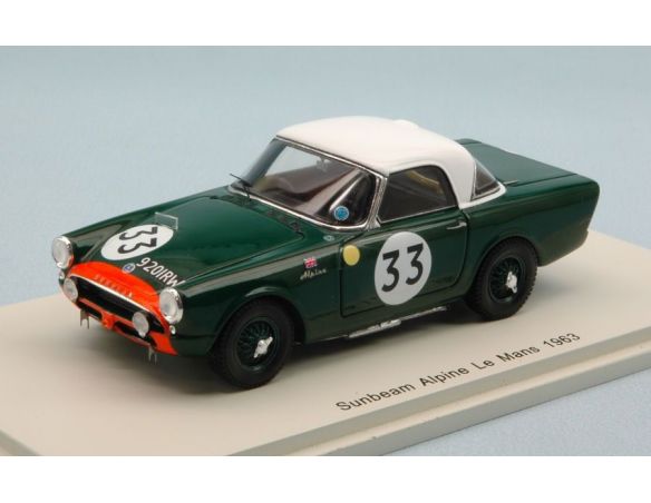 Spark Model S4765 SUNBEAM ALPINE N.33 DNF LM 1963 P.HARPER-P.PROCTER 1:43 Modellino