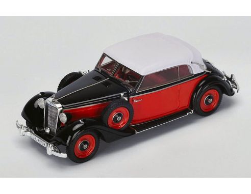 Spark Model S4904 MERCEDES 320 A CONVERTIBLE OPEN 1937 RED/BLACK 1:43 Modellino