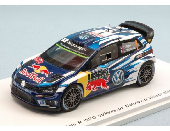 Spark Model S4960 VW POLO R WRC N.1 WINNER MONTE CARLO 2016 S.OGIER-J.INGRASSIA 1:43 Modellino