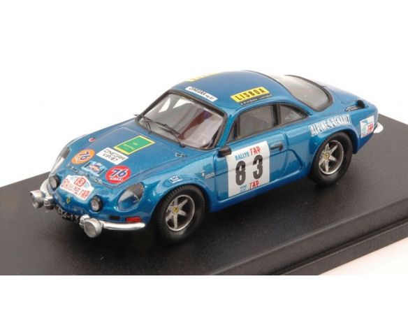 Trofeu TFRRAL37 ALPINE A110 N.83 FATAL ACCIDENT PORTUGAL 1972 C.MARQUES-J.ARNAUD(+) 1:43 Modellino