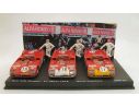M4 M4300D ALFA ROMEO 33.3 TT SET N.17-18-19 LE MANS 1972 W/FIGURES 1:43 Modellino