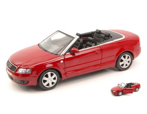 Welly WE2440R AUDI A 4 CABRIO 2000 RED 1:24 Modellino