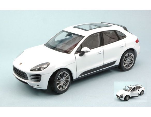 Welly WE4047 PORSCHE MACAN TURBO 2014 WHITE 1:24 Modellino