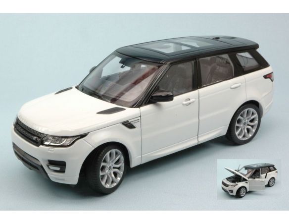 Welly WE4059W RANGE ROVER SPORT 2014 WHITE/BLACK 1:24 Modellino