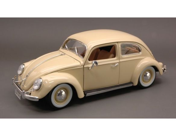 BBURAGO BU12029CR VW KAFER BEETLE 1955 CREAM 1:18 Modellino