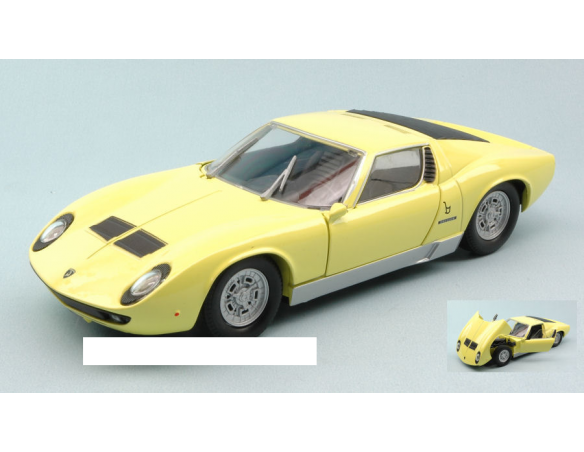 Motormax MTM73368Y LAMBORGHINI MIURA P400S 1972 YELLOW 1:24 Modellino