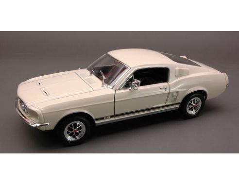 Welly WE2689 FORD MUSTANG GT 1967 CREAM 1:24 Modellino