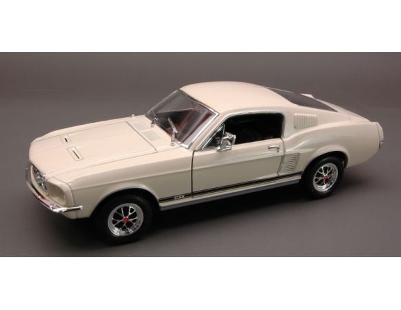 Welly WE2689 FORD MUSTANG GT 1967 CREAM 1:24 Modellino