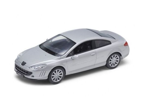 Welly WE22475 PEUGEOT 407 COUPE' 2004 SILVER 1:24 Modellino