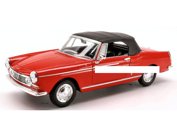 Welly WE2011 PEUGEOT 404 SOFT TOP 1963 RED 1:24 Modellino