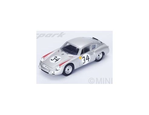 Spark Model S1876 PORSCHE 356B ABARTH N.34 7th LM 1962  E.BARTH-H.HERRMANN 1:43 Modellino