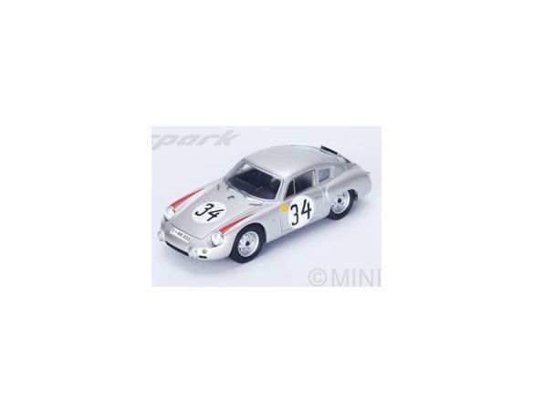 Spark Model S1876 PORSCHE 356B ABARTH N.34 7th LM 1962  E.BARTH-H.HERRMANN 1:43 Modellino
