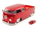 Jada JADA96957R VW BUS TRUCK BABY MOON 1963 METALLIC RED 1:24 Modellino