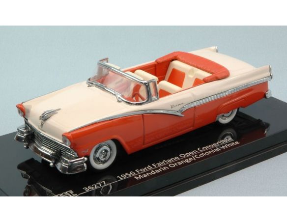 Vitesse VE36277 FORD FAIRLANE OPEN CONVERTIBLE 1956 MANDARIN ORANGE/COLONIAL WHITE 1:43 Modellino