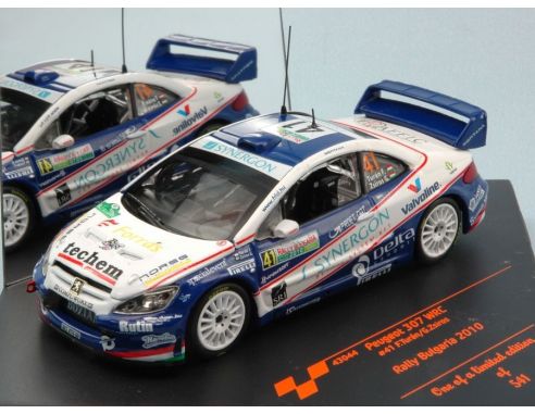 Vitesse VE43044 PEUGEOT 307 WRC N.41 8th RALLY BULGARIA 2010 F.TURAN-G.ZSIROS 1:43 Modellino