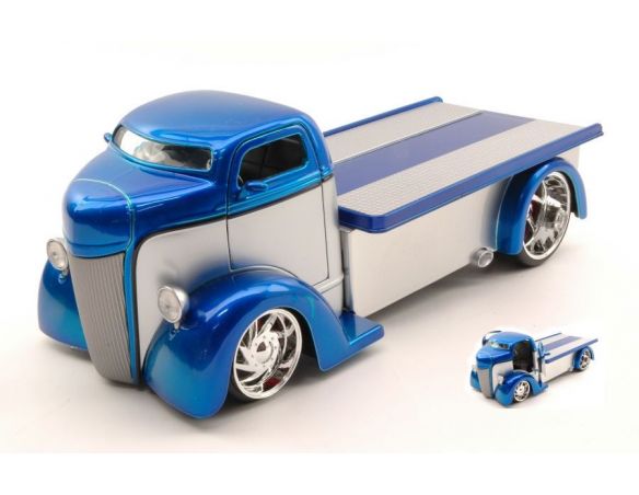 Jada JADA96959BL FORD COE 1947 BLUE/SILVER 1:24 Modellino