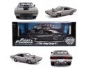 Jada JADA97443 DOM'S DODGE CHARGER R/T 1970 FAST & FURIOUS 7 ACRILIC CASE CHROME 1:24 Modellino