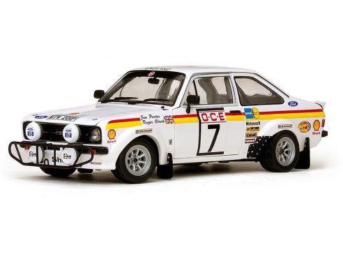 SunStar SS4490 FORD ESCORT RS1800 N.7 RETIRED RALLY DU MAROC 1976 R.CLARK-J.PORTER 1:18 Modellino