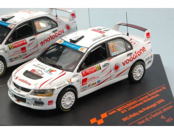 Vitesse VE43405 MITSUBISHI LANCER EVO IX N.17 5th PORTUGAL 2008 HANNINEN-MARKKULA 1:43 Modellino