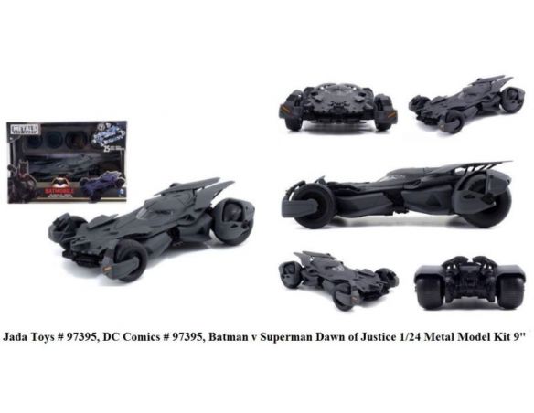 Jada JADA97395 BATMOBILE BATMAN VS SUPERMAN 2016 MATT BLACK 1:24 Modellino