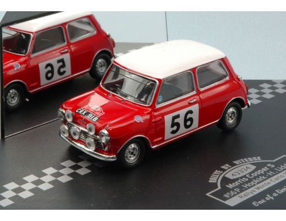 Vitesse VE43334 MORRIS COOPER S N.56 26th MONTE CARLO 1965 P.HOPKIRK-H.LIDDON 1:43 Modellino