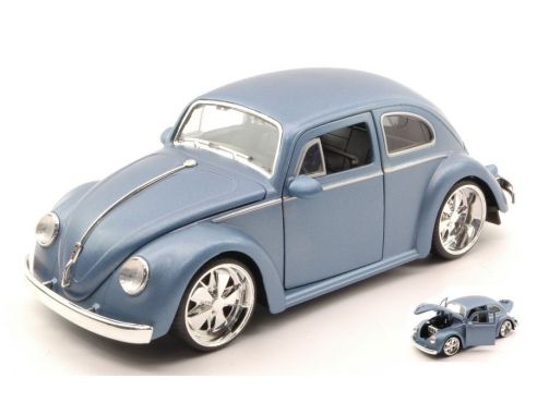 Jada JADA97489 VW BEETLE 1959 MATT SILVERBLUE 1:24 Modellino