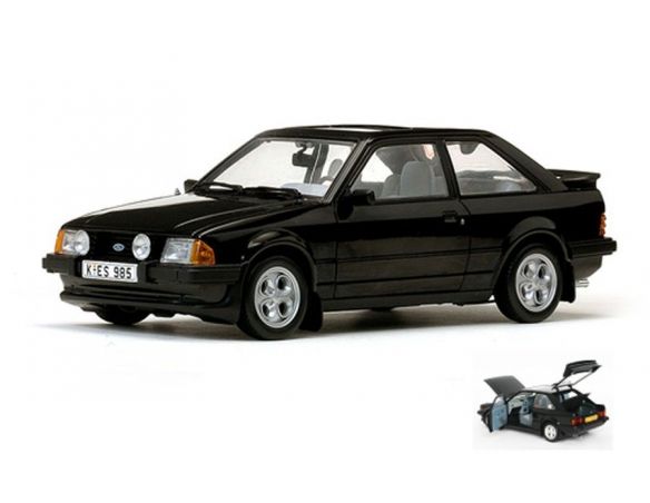 SunStar SS4985 FORD ESCORT XR3i 1983 BLACK 1:18 Modellino