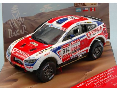 Vitesse VE43461 MITSUBISHI RACING LANCER N.314 DAKAR 2012 B.TEN BRINKE-M.BAUMEL 1:43 Modellino