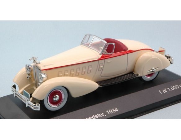 White Box WB178 PACKARD V12 LE BARON SPEEDSTER 1934 CREAM 1:43 Modellino