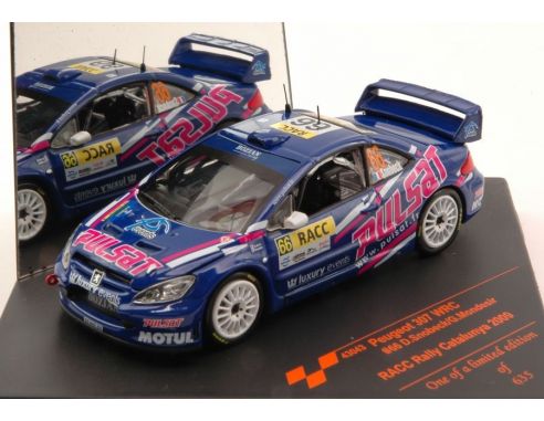 Vitesse VE43043 PEUGEOT 307 WRC N.66 10th RALLY CATALUNJA 2009 D.SNOBECK-G.MONDESIR 1:43 Modellino