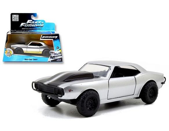 Jada JADA97166 CHEVY CAMARO FAST & FURIOUS 7 OFF ROAD 1967 SILVER 1:24 Modellino