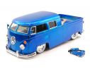 Jada JADA96957BL VW BUS TRUCK BABY MOON 1963 METALLIC BLUE 1:24 Modellino
