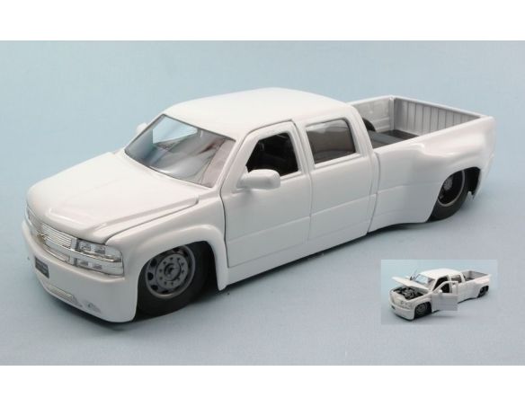 JADA TOYS JADA90145W CHEVY SILVERADO 1999 WHITE 1:24 Modellino