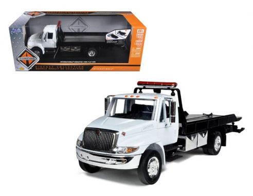 Jada JADA92351W INTERNATIONAL FLAT BED TOW TRUCK WHITE 1:24 Modellino
