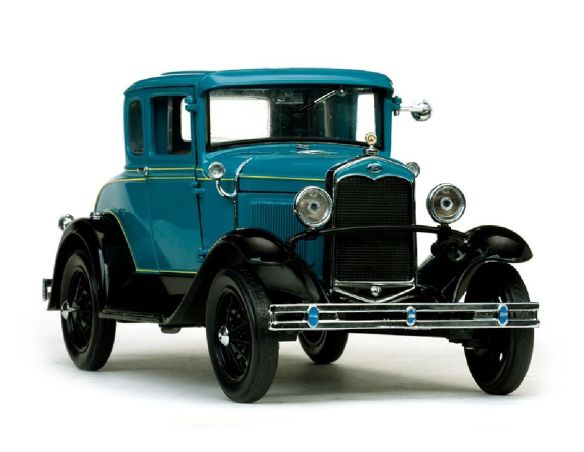 SunStar SS6130 FORD MODEL A COUPE' 1931 TEAL BLUE 1:18 Modellino
