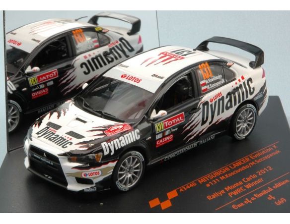 Vitesse VE43446 MITSUBISHI LANCER EVO X N.131 30th M.KOSCIUSZKO-M.SZCZEPANIAK 1:43 Modellino
