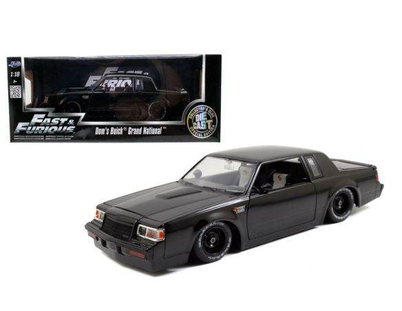 Jada JADA97178 BUICK GRAND NATIONAL FAST & FURIOUS 7 MATT BLACK 1:18 Modellino
