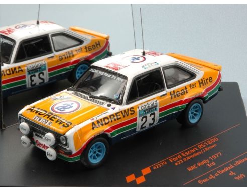 Vitesse VE42379 FORD ESCORT RS1800 N.23 3rd RAC RALLY 1977 R.BROOKES-J.BROWN 1:43 Modellino