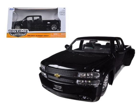 JADA TOYS JADA90145BK CHEVY SILVERADO 1999 BLACK 1:24 Modellino