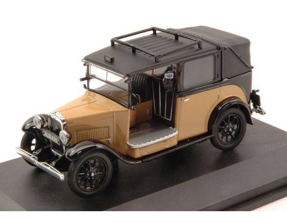 Oxford OXFAT007 AUSTIN LOW LOADER TAXI 1935 BEIGE/BLACK 1:43 Modellino