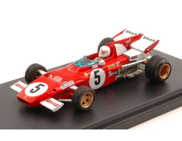 Looksmart LSRC02 FERRARI 312 B2 C.REGAZZONI 1971 N.5 WINNER RACE OF THE CHAMPIONS 1:43 Modellino
