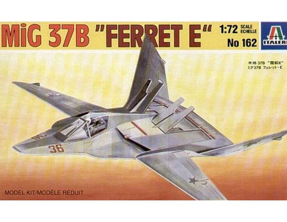 Italeri IT0162 MIG 37 B FERRET E AEREO KIT 1:72 Modellino